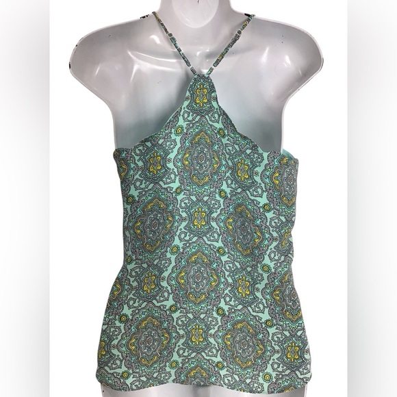 J Crew Paisley Scalloped a Racerback Cami Blouse - Picture 6 of 8